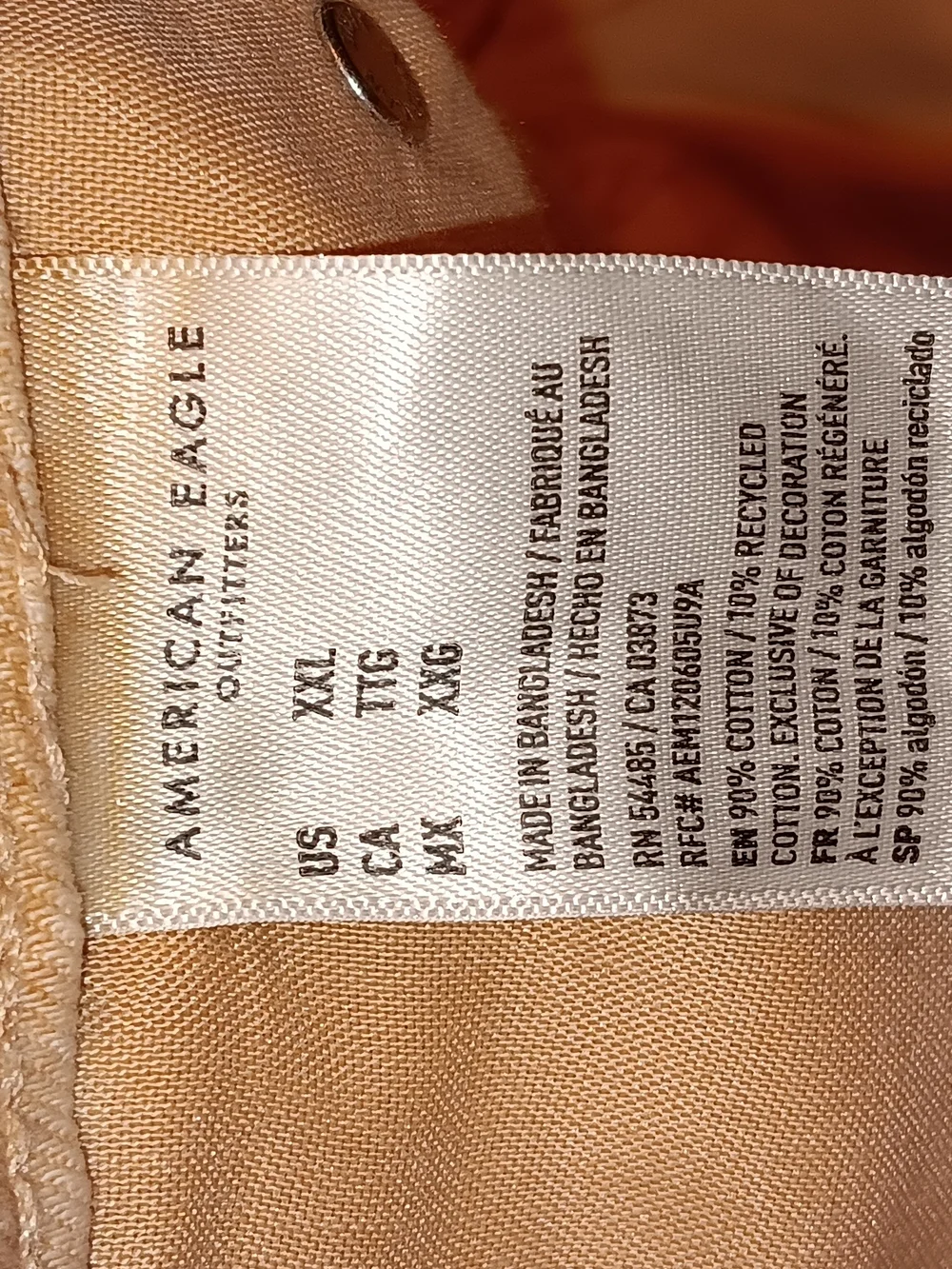 American Eagle Outfitters Peach Drawstring 100% Denim Beach Baggy Shorts